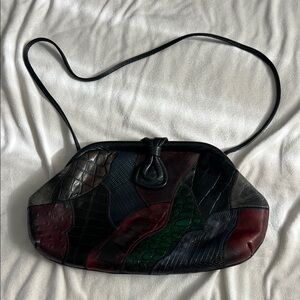 Vintage Multicolor Patchwork Leather Bag